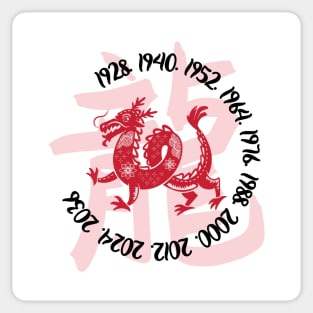 Chinese dragon zodiac sign Sticker